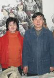 与中国美协常务副主席吴长江在中国美协山水画创作室